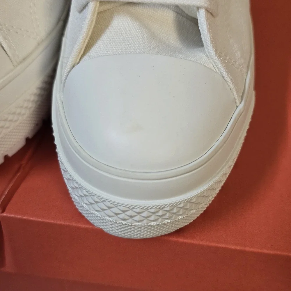 Converse Chuck 70 De Luxe Heel Hi A10335C‎ Vintage White Womens Sz 10 Festival